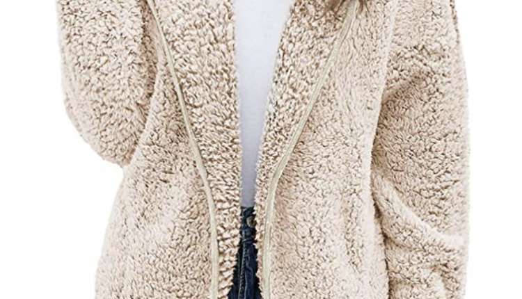 This Fuzzy Sherpa Cardigan Coat Is Softer Than Your Favorite Bathrobe