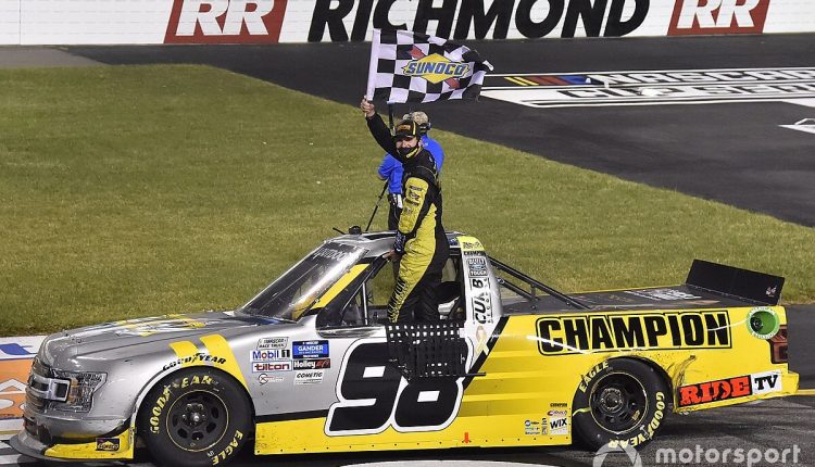 Grant Enfinger rallies to take Richmond Trucks win over Crafton