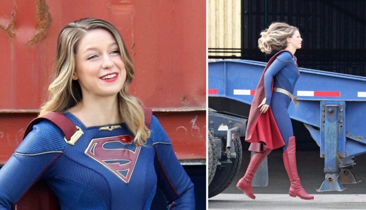 Supergirl season 6: Star Melissa Benoist back in action in first set pictures from final series after giving birth