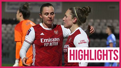 Women’s Super League highlights: Vivianne Miedema & Kim Little score as Arsenal beat West Ham