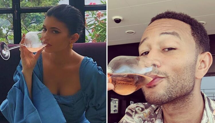Kylie Jenner, John Legend and More Stars Who Love Pink Rose Wine