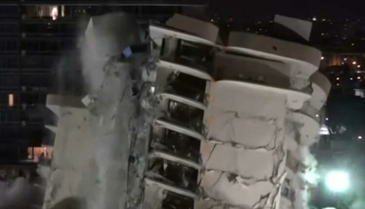Remainder of Florida condo building demolished