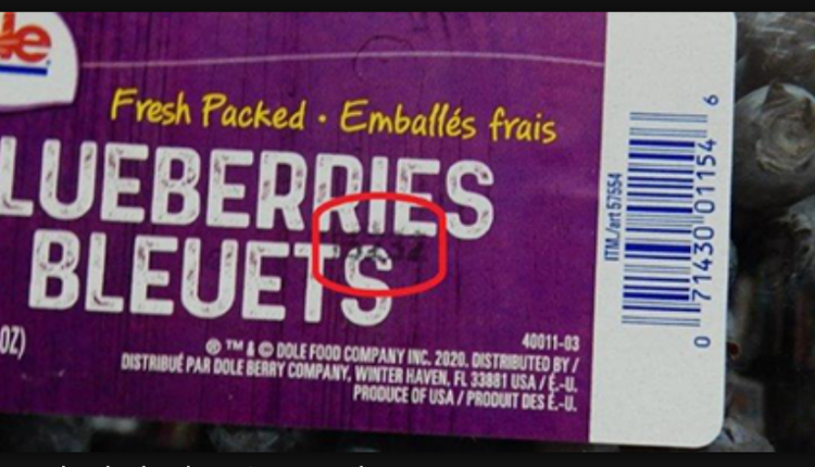 Dole recalls blueberries in Canada because of positive test for parasite