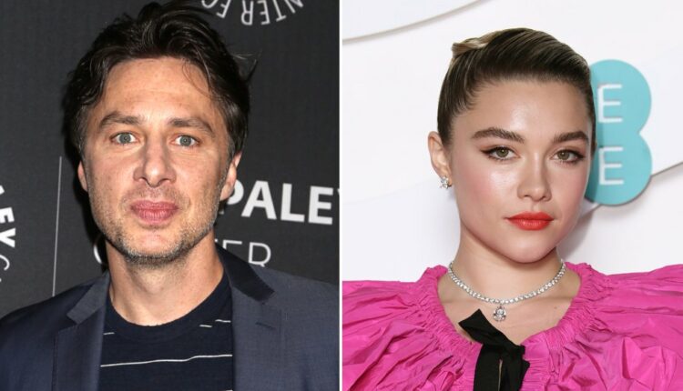Zach Braff Celebrates Florence Pugh’s ‘Black Widow’ Role With Special Gift