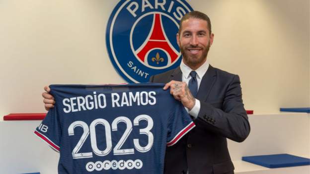 Sergio Ramos: Former Real Madrid defender joins Paris St-Germain on two-year deal