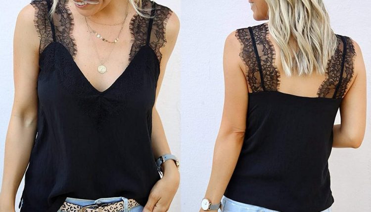 The Delicate Lace on This Simple, Silky Cami Is So Glamorous