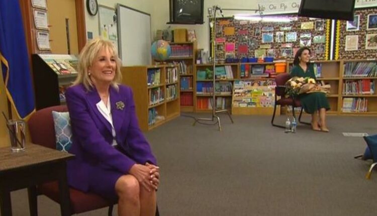 First lady Dr. Biden surprises the National Teacher of the Year
