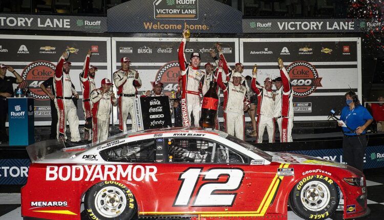 Ryan Blaney survives to win wreck-marred finish at Daytona