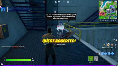 Fortnite Dark Jonesy Quests: Collect Scrolls, Touch A Cube, Shadow Stone, And More
